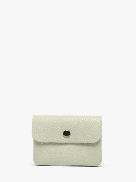 Portemonnee Leder Milano Groen caviar CA23092